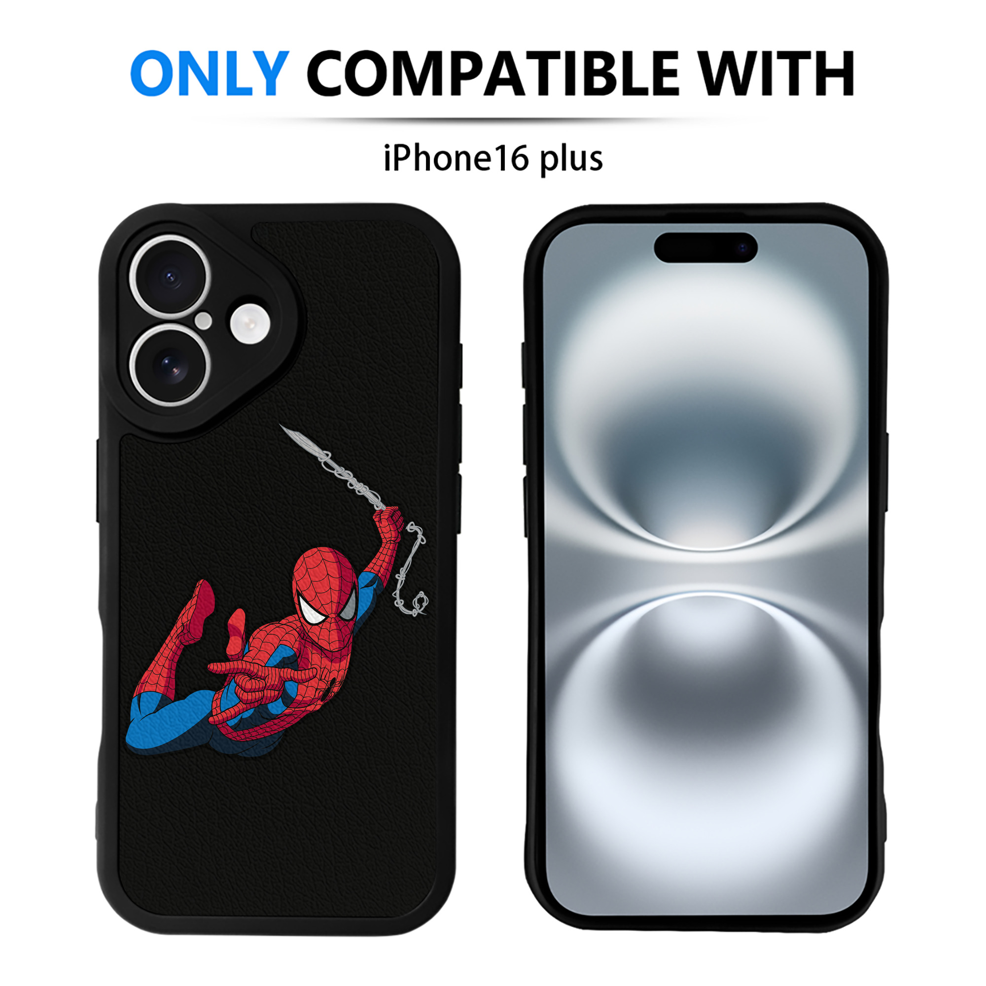 （画像用） アベンジャーズ The Avengers 【iPhone 16シリーズ対応】シリコンスマホケース（レザー調） 材質：シリコン